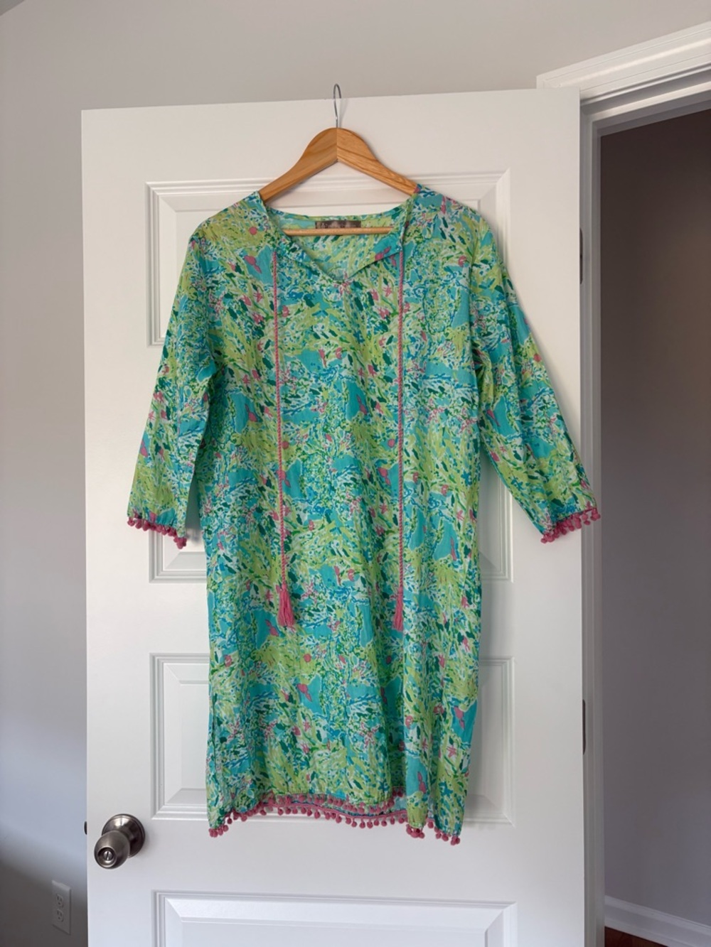 100% Cotton Royal Standard Green Swim Cover Up Beach Resort Vacation L/XL